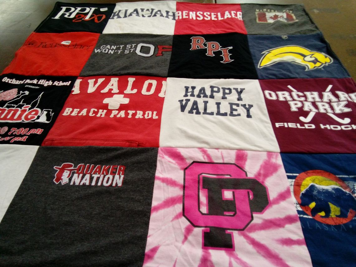 T-shirt quilt featuring orchard park field hockey by Sami from PA