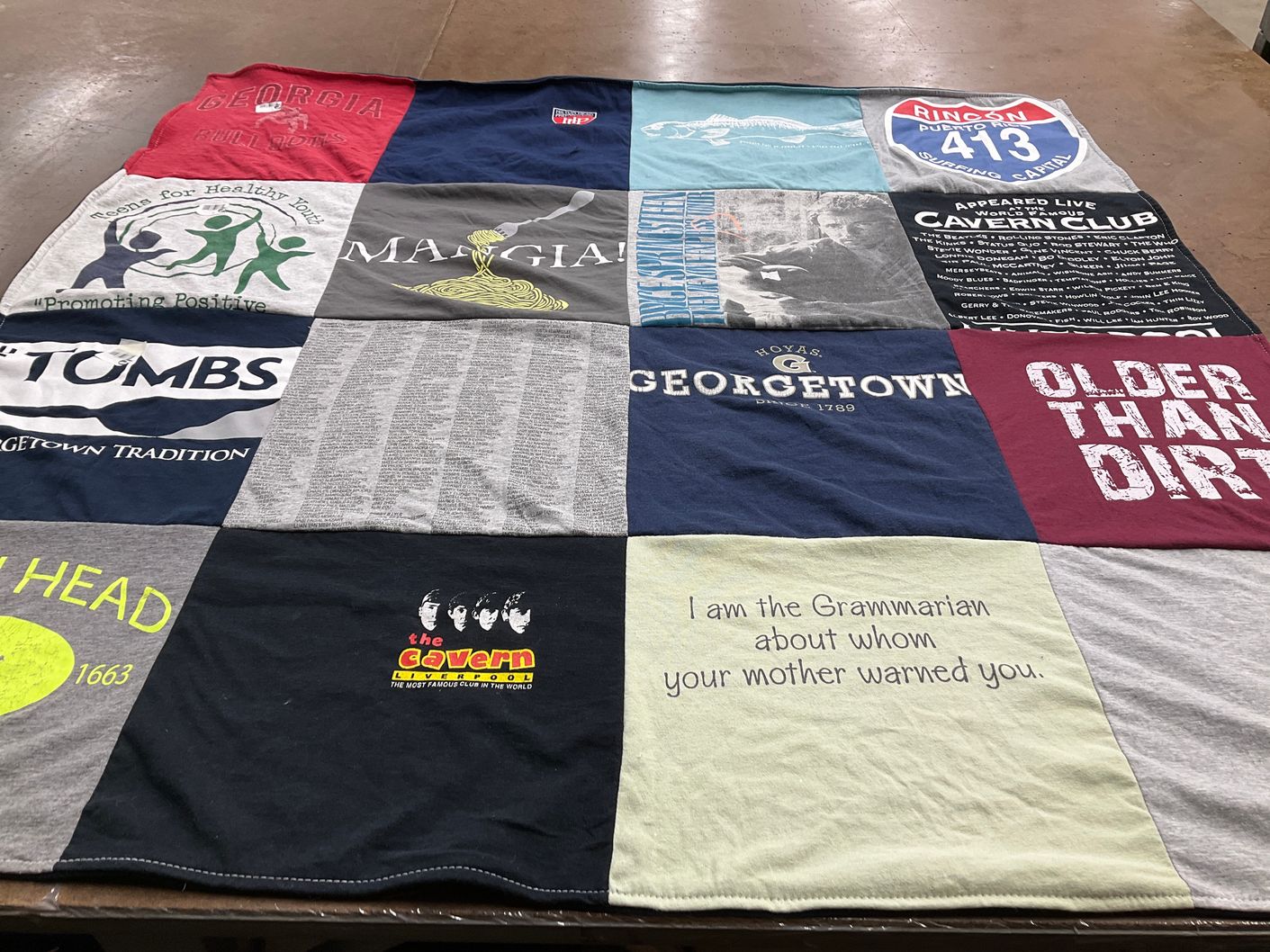 T-shirt quilt from georgetown university by Kevin from SC