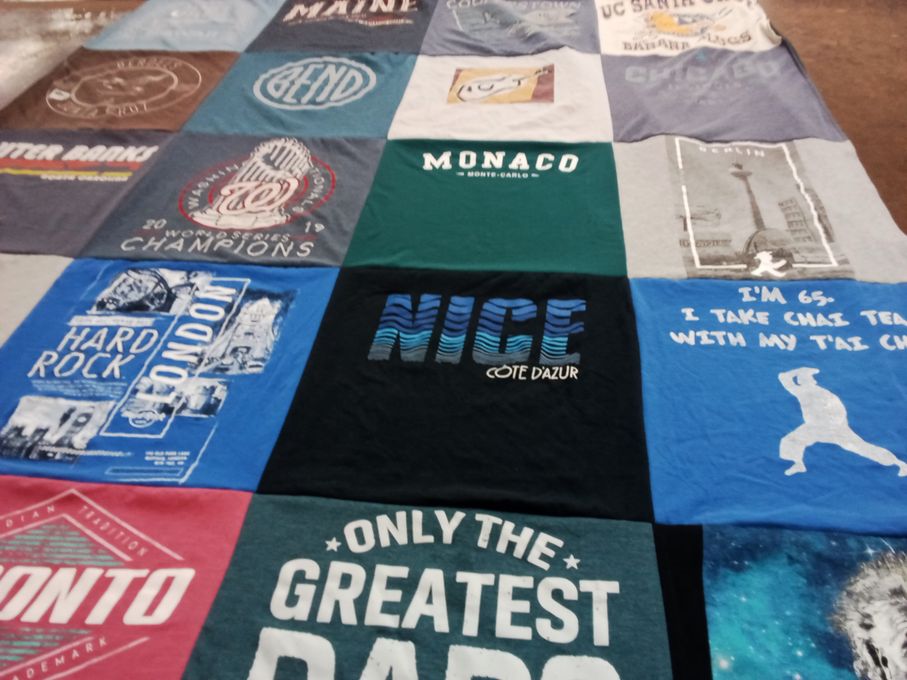 T-shirt quilt from university of california, santa cruz by Mary from VA