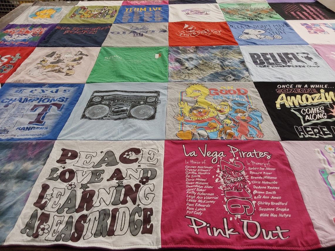 T-shirt quilt featuring la vega pirates by Kerry from TX