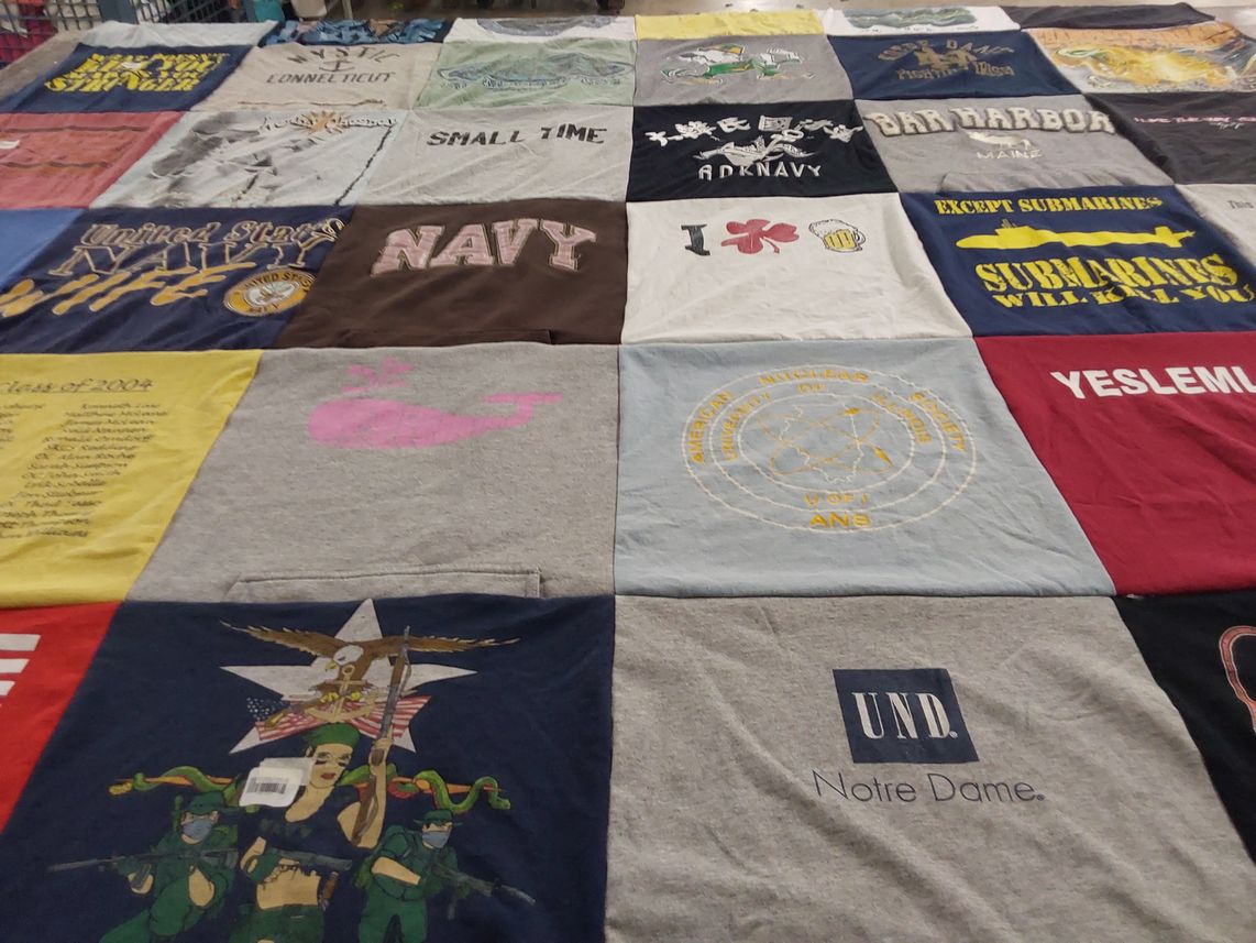 T-shirt quilt from university of notre dame by Alissa from VA