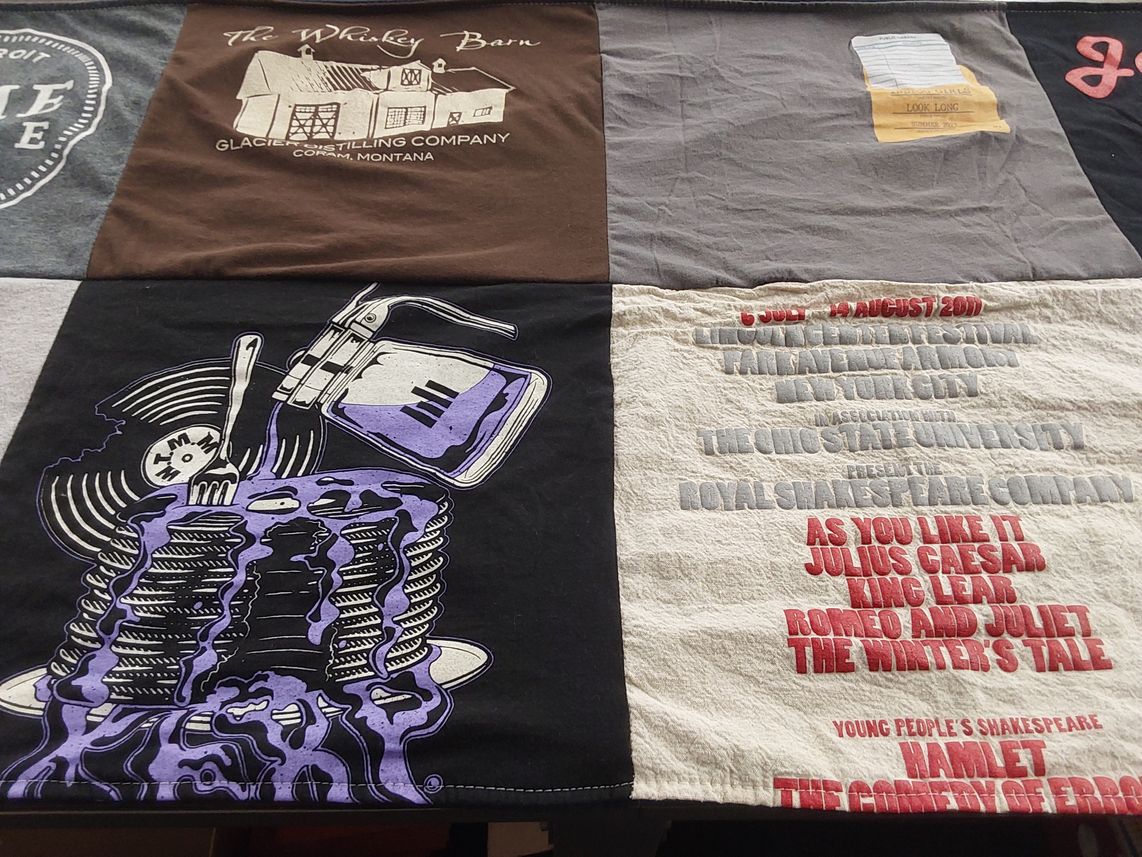 T-shirt quilt from ohio state university by Catherine from WA