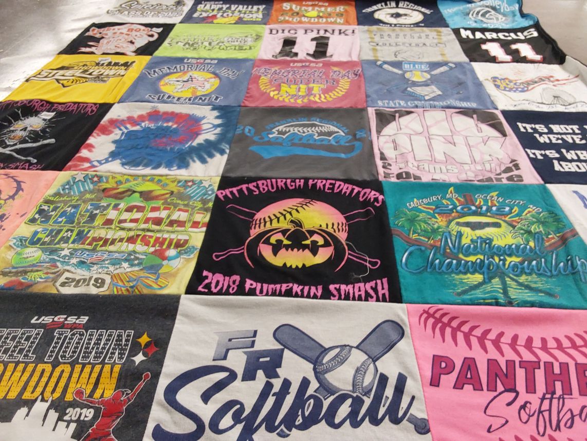 T-shirt quilt featuring pittsburgh predators by Kami from PA
