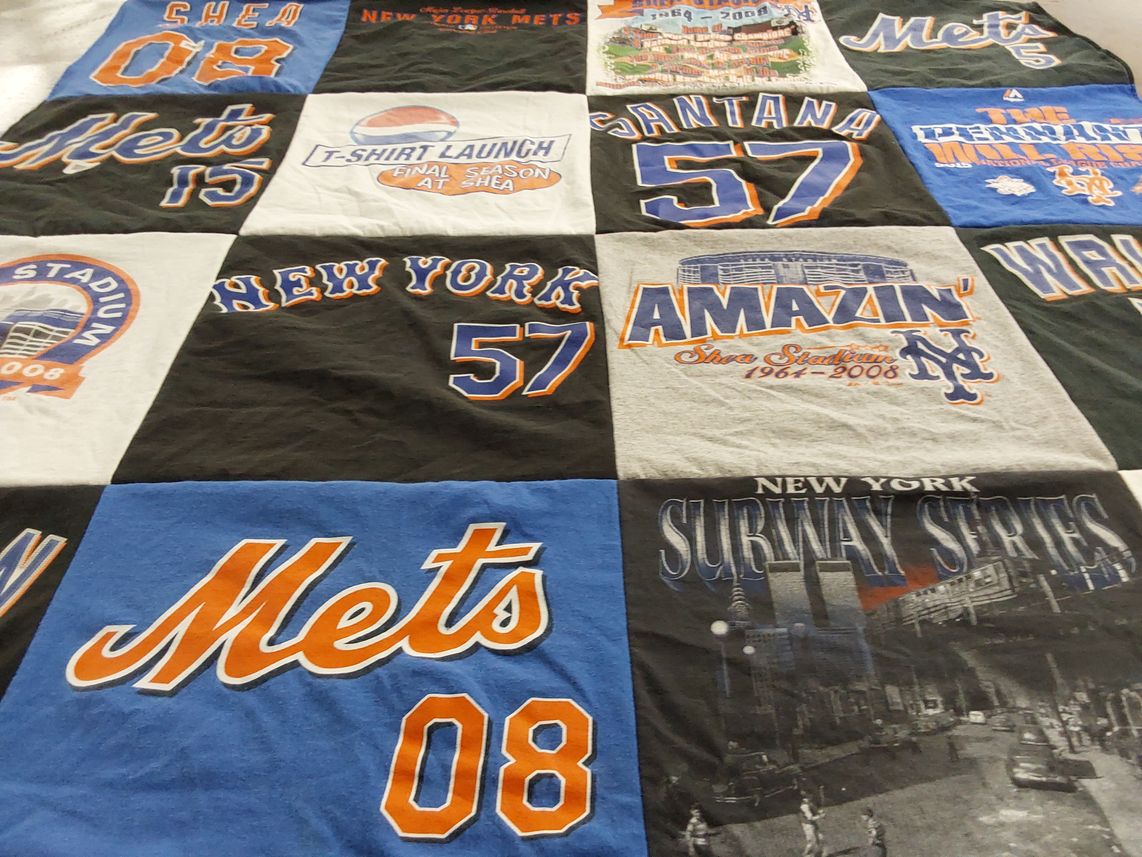T-shirt quilt featuring new york mets by Brenda from NY