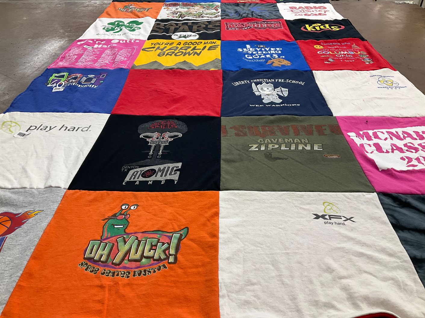 T-shirt quilt from liberty christian pre school by Tami from TX