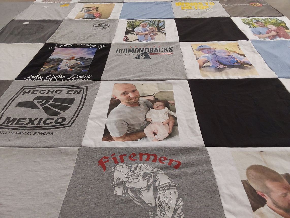 T-shirt quilt by Jennifer from AZ