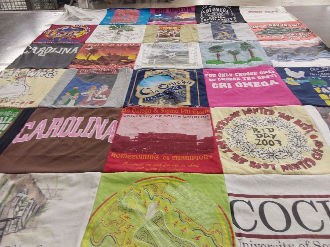 T-shirt quilt from university of south carolina by Kristin from SC