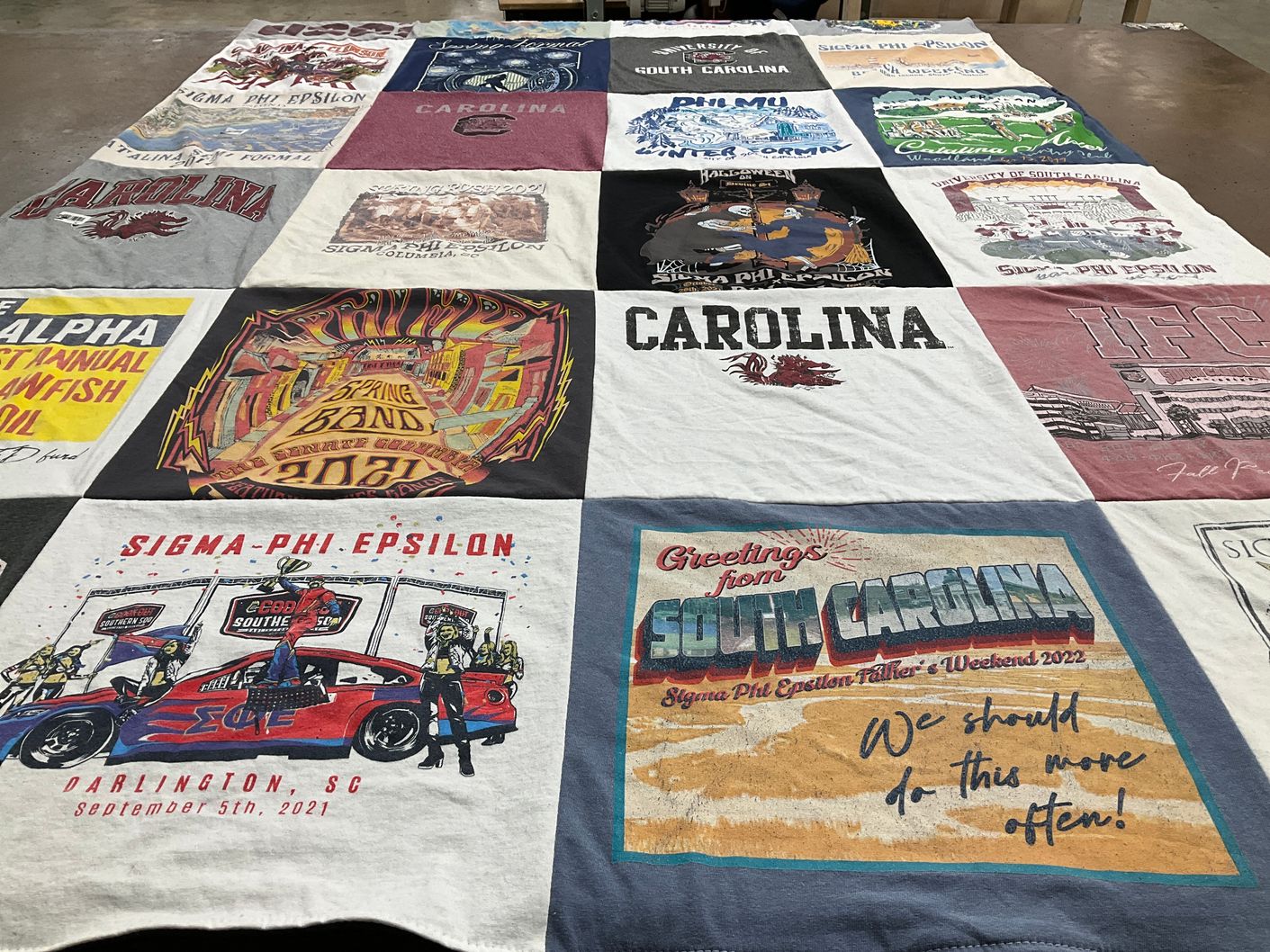 T-shirt quilt from university of south carolina by Stacey from GA