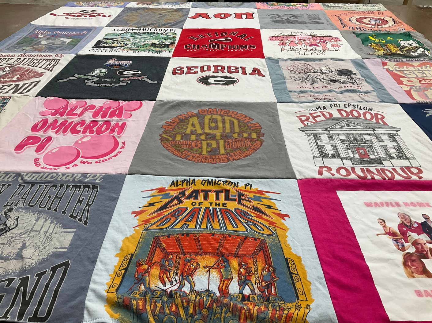 T-shirt quilt from university of georgia by Stacey from GA