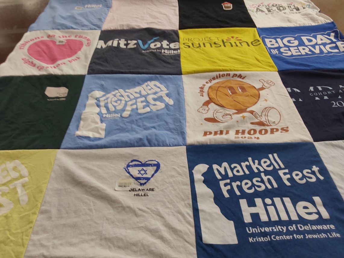 T-shirt quilt from university of delaware by Michelle from NY