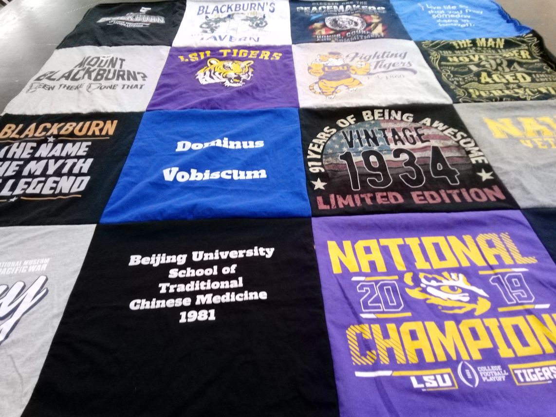 T-shirt quilt featuring lsu tigers by Karen from LA