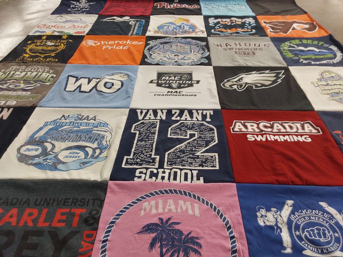T-shirt quilt from arcadia university by Michelle from FL