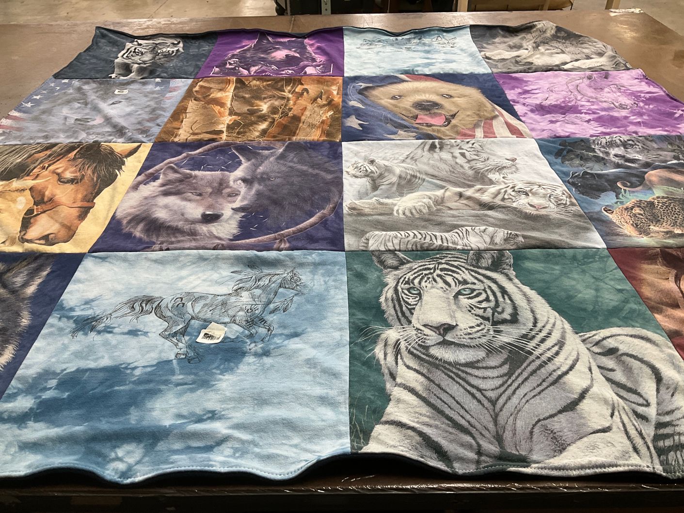 T-shirt quilt with animals, nature themes by Matt from AZ