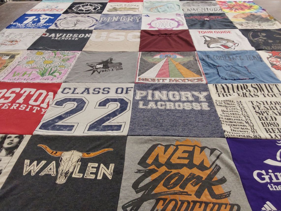 T-shirt quilt featuring pingry lacrosse by Ally from NJ
