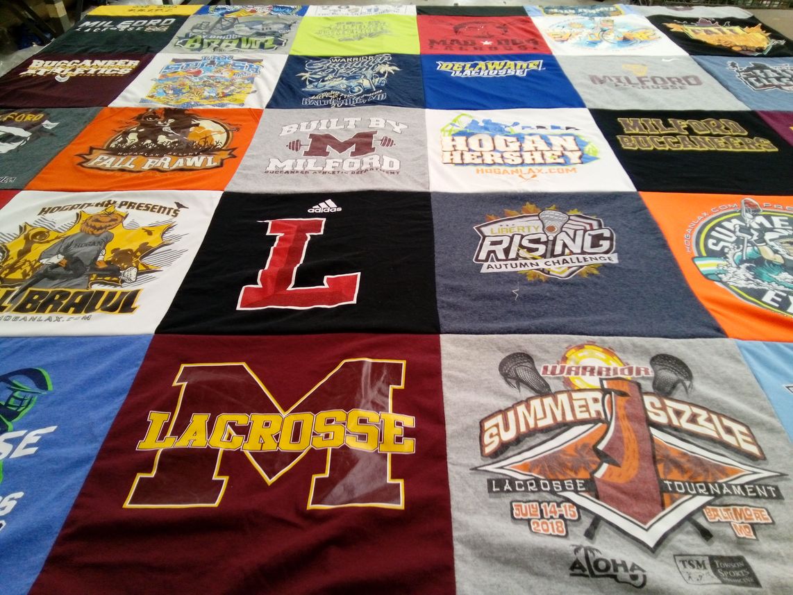T-shirt quilt featuring hogan lacrosse by Melody from DE
