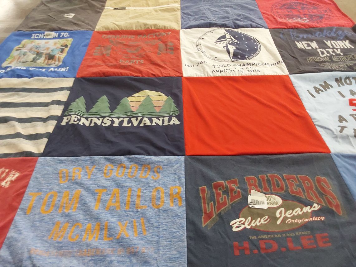 T-shirt quilt by Jennifer from PA