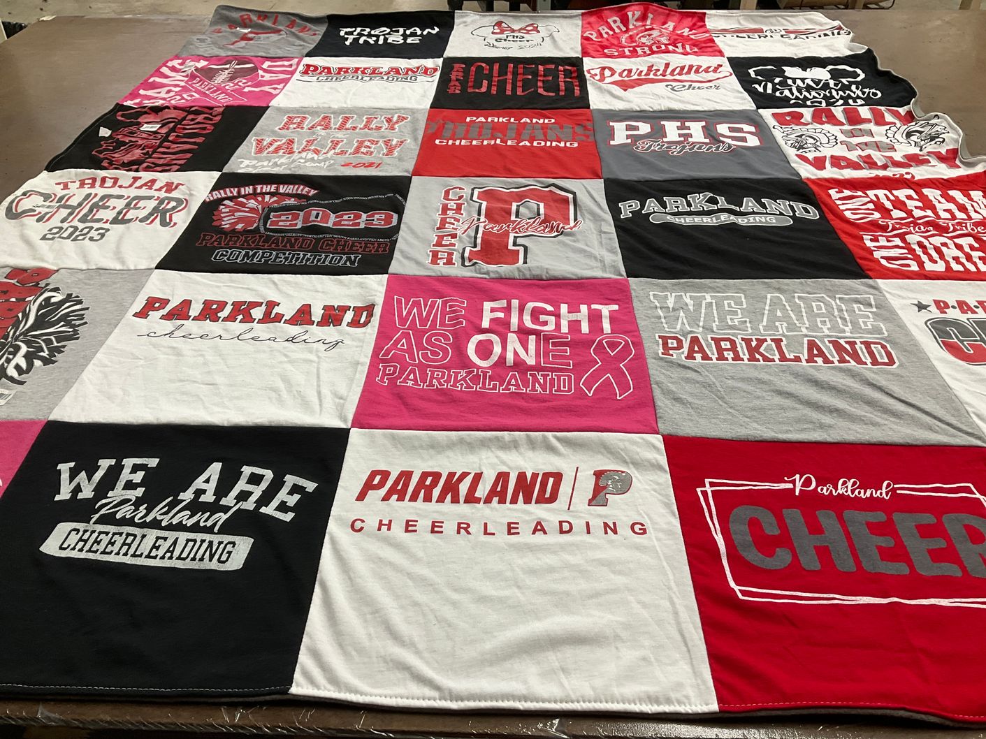 T-shirt quilt from parkland high school by Wendy from PA
