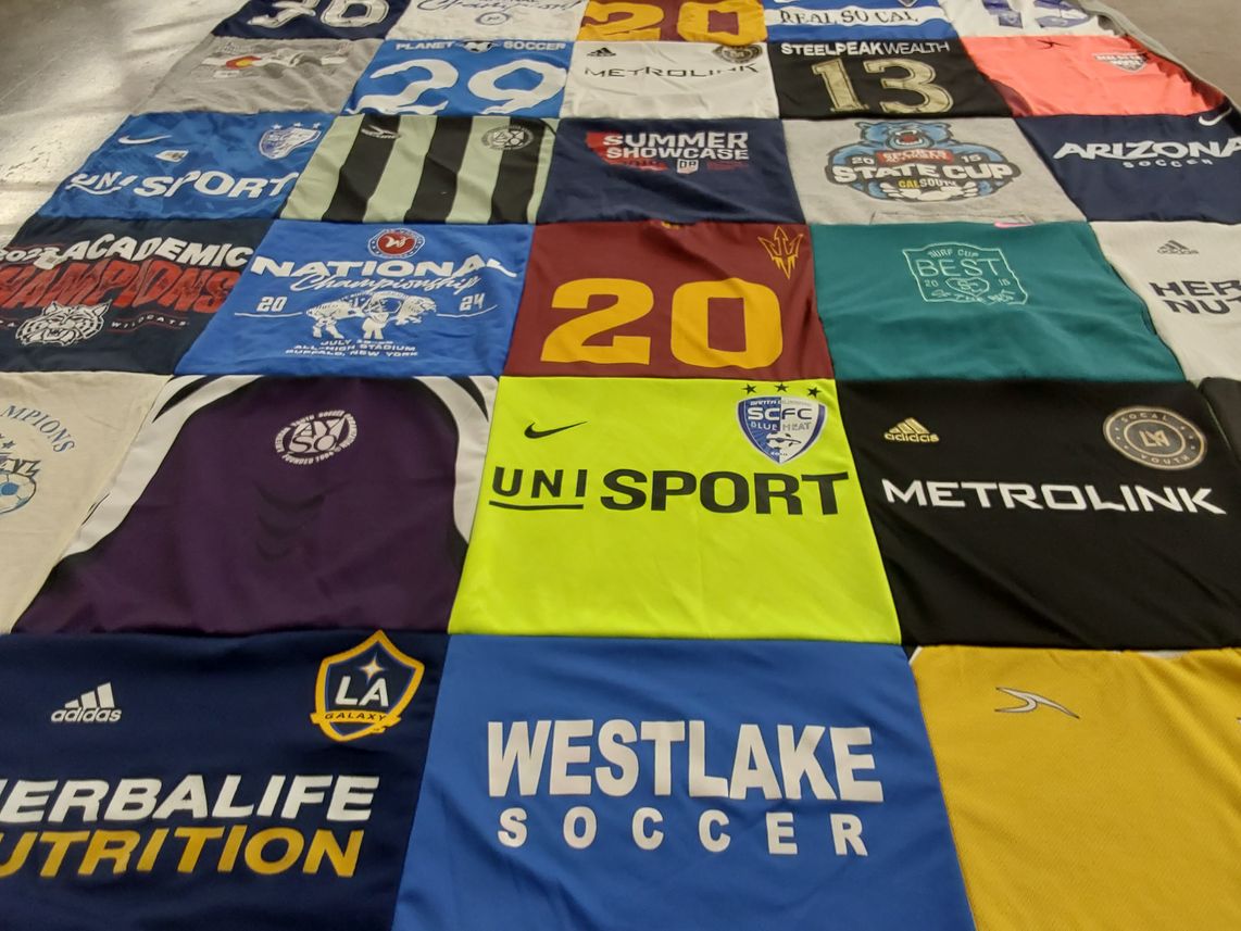 T-shirt quilt featuring la galaxy by S from AZ