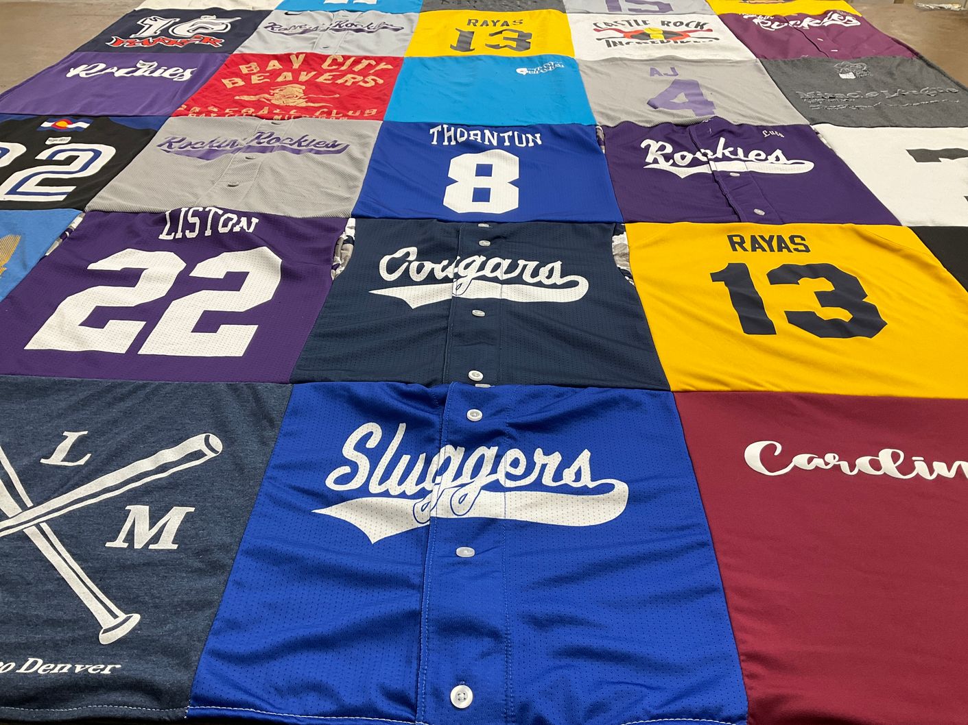 T-shirt quilt featuring denver, rocky mountain league by Beth from CO