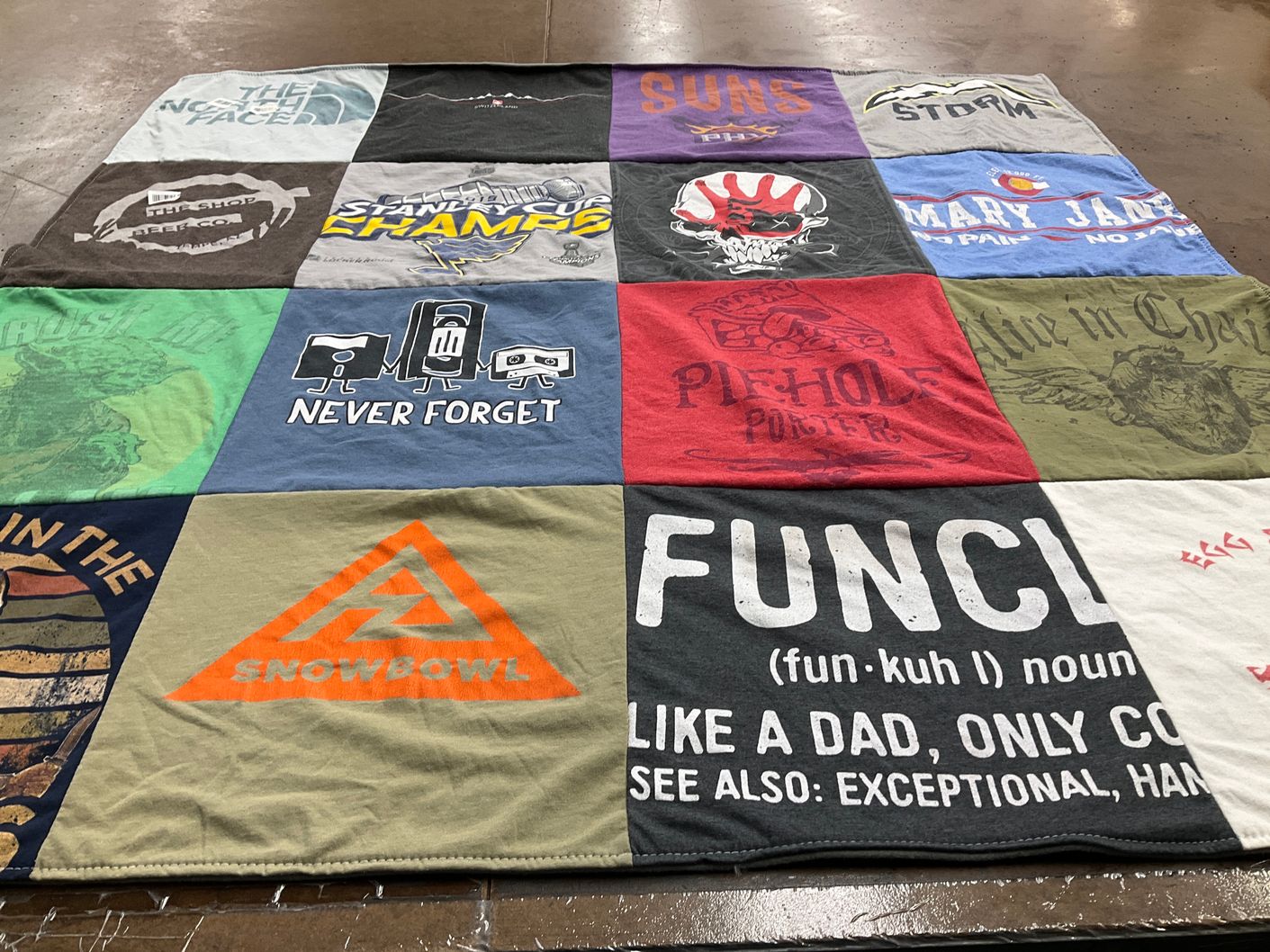 T-shirt quilt featuring phoenix suns by Home from AZ