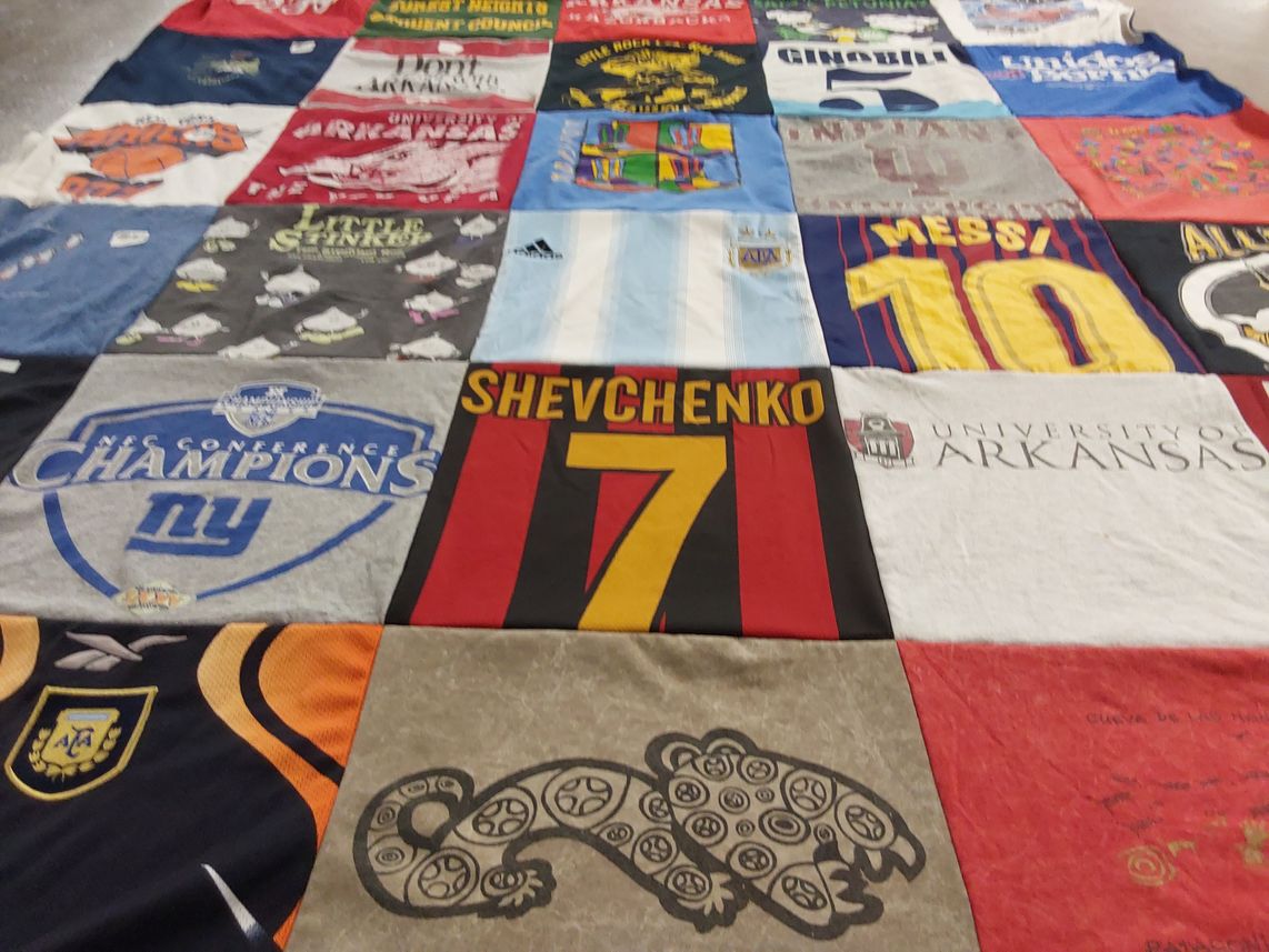 T-shirt quilt featuring new york giants by Ariel from NY