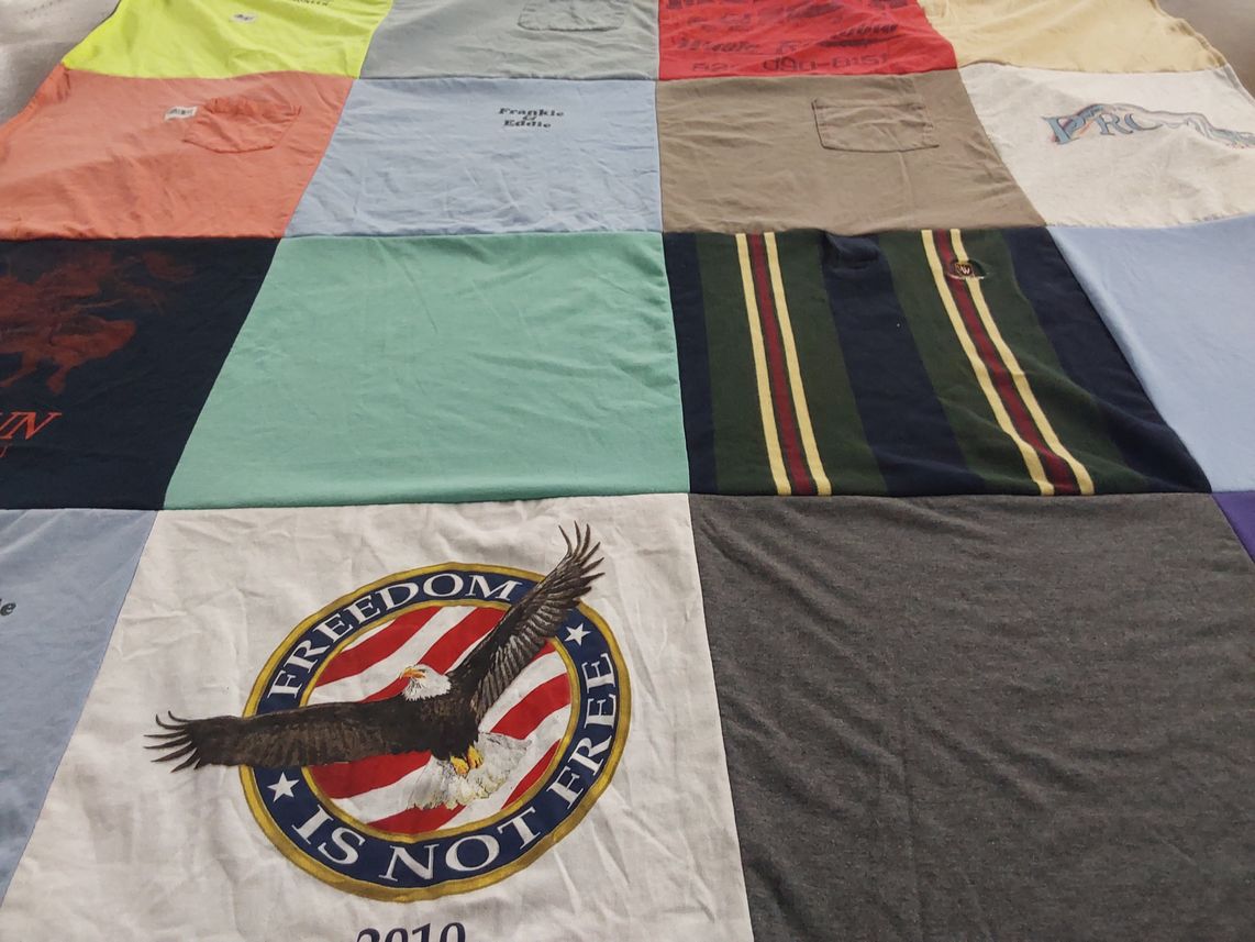 T-shirt quilt by betty from NC