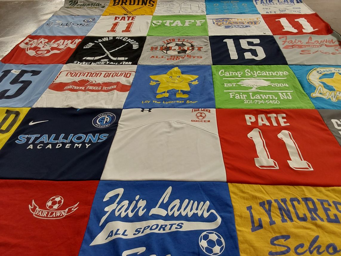 T-shirt quilt featuring stallions academy by Tara from NJ