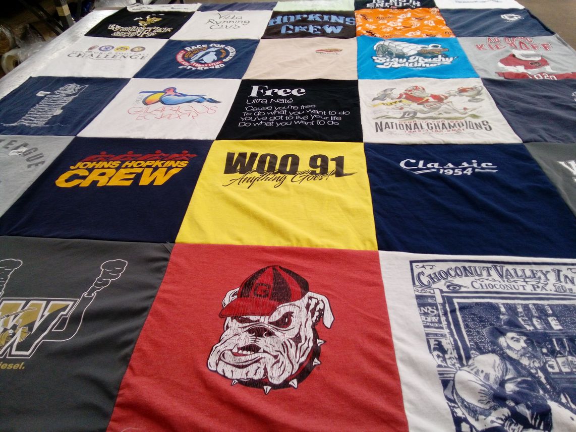 T-shirt quilt featuring johns hopkins crew by Doug from MD