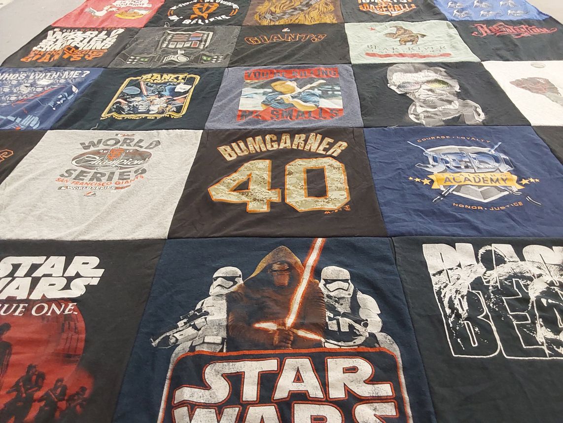 T-shirt quilt featuring san francisco giants by Yolanda from TX