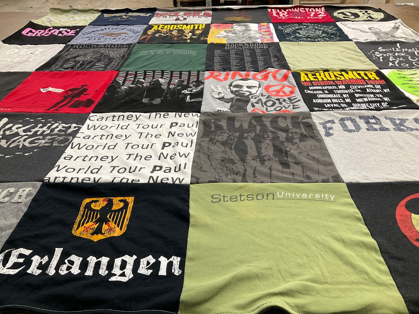 T-shirt quilt from stetson university by Sharon from WA