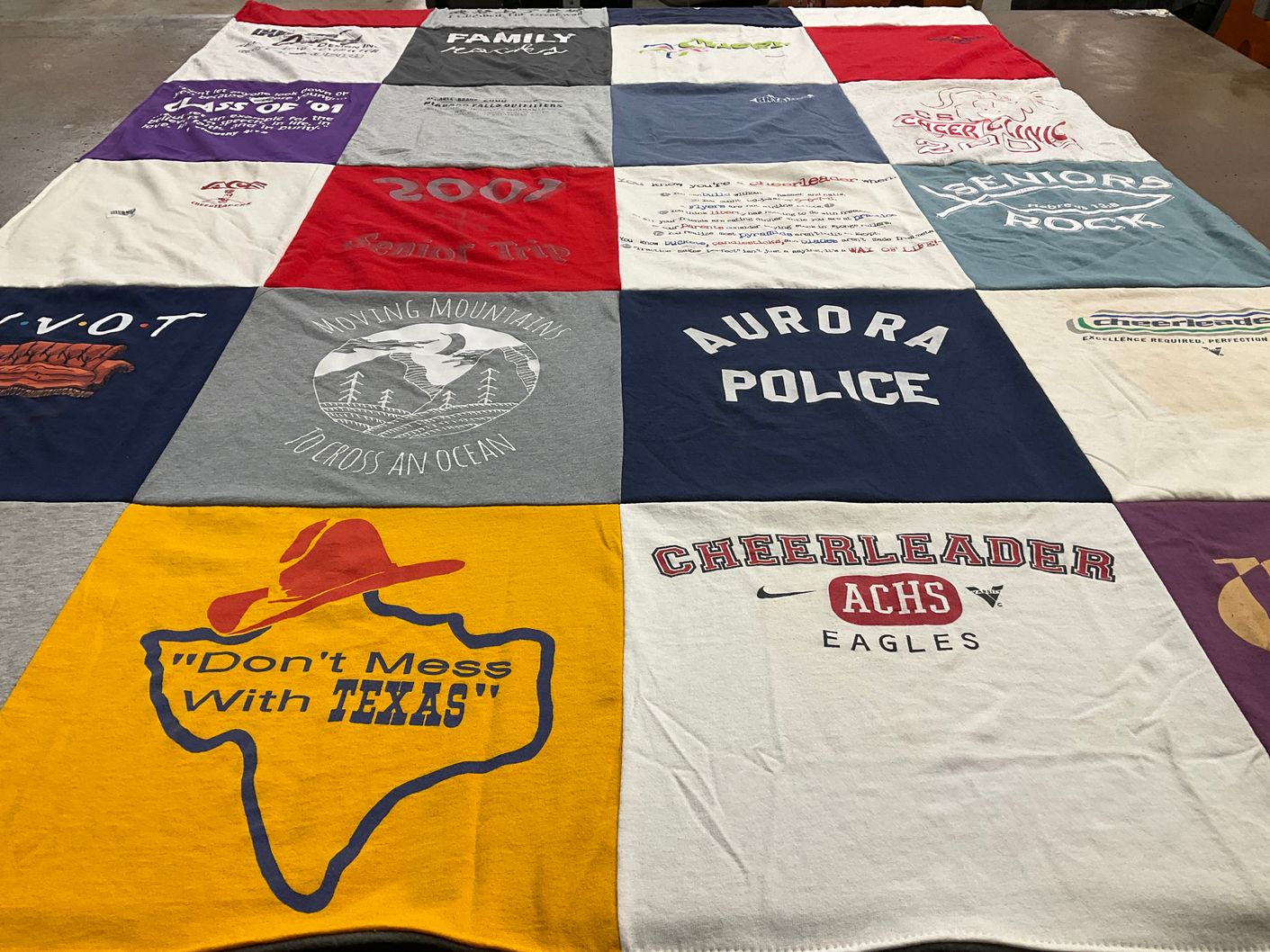 T-shirt quilt featuring eagles by Nick from IL