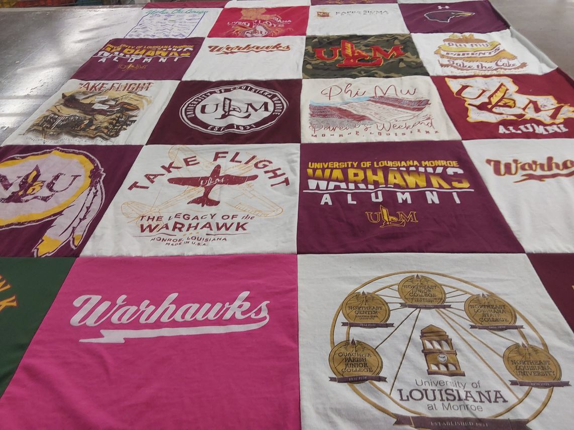 T-shirt quilt from university of louisiana at monroe by David from LA