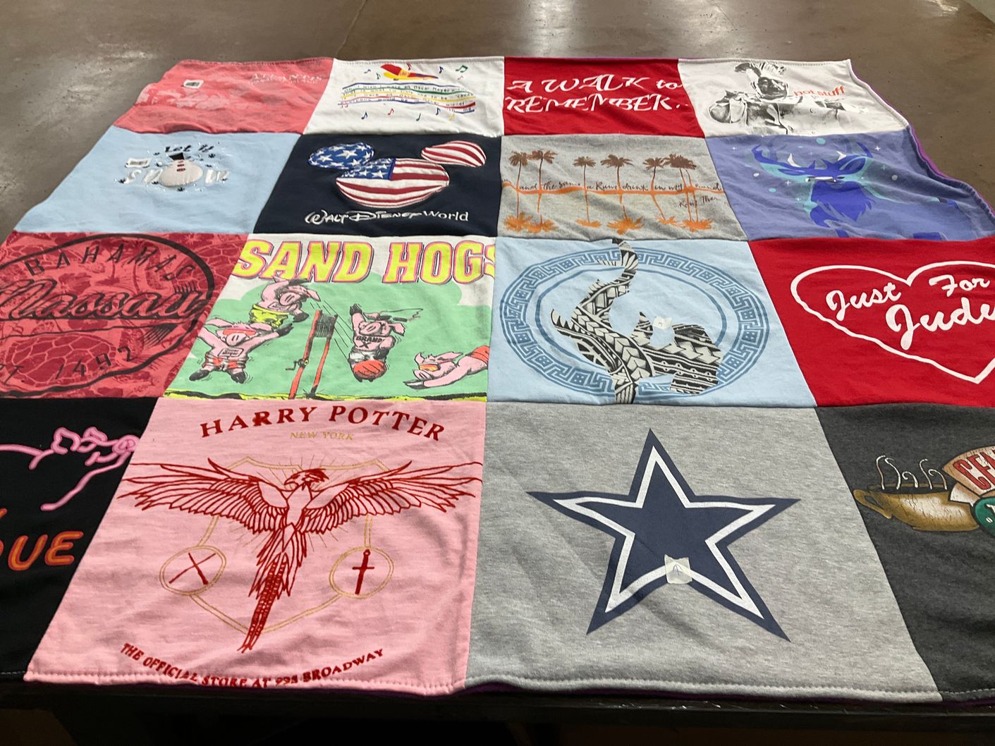 T-shirt quilt featuring dallas cowboys by Nanci from IL