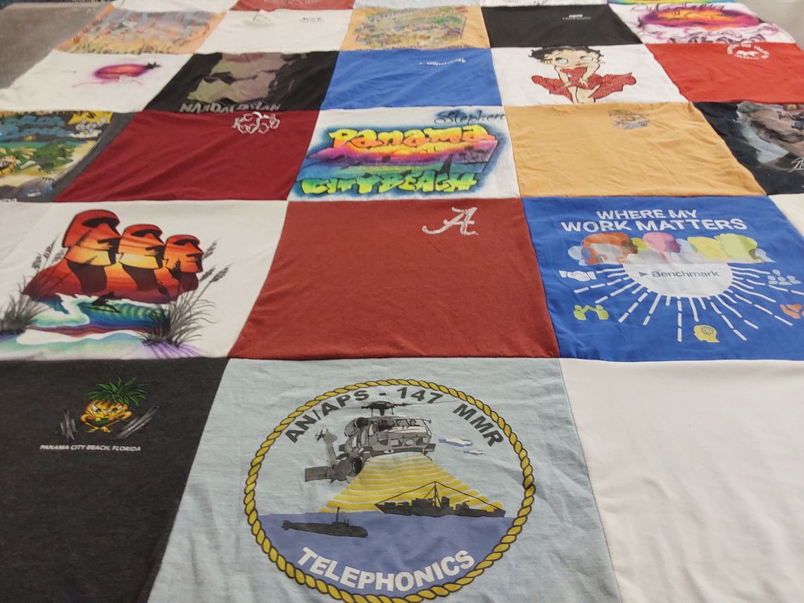 T-shirt quilt from university of alabama by Karen from AL