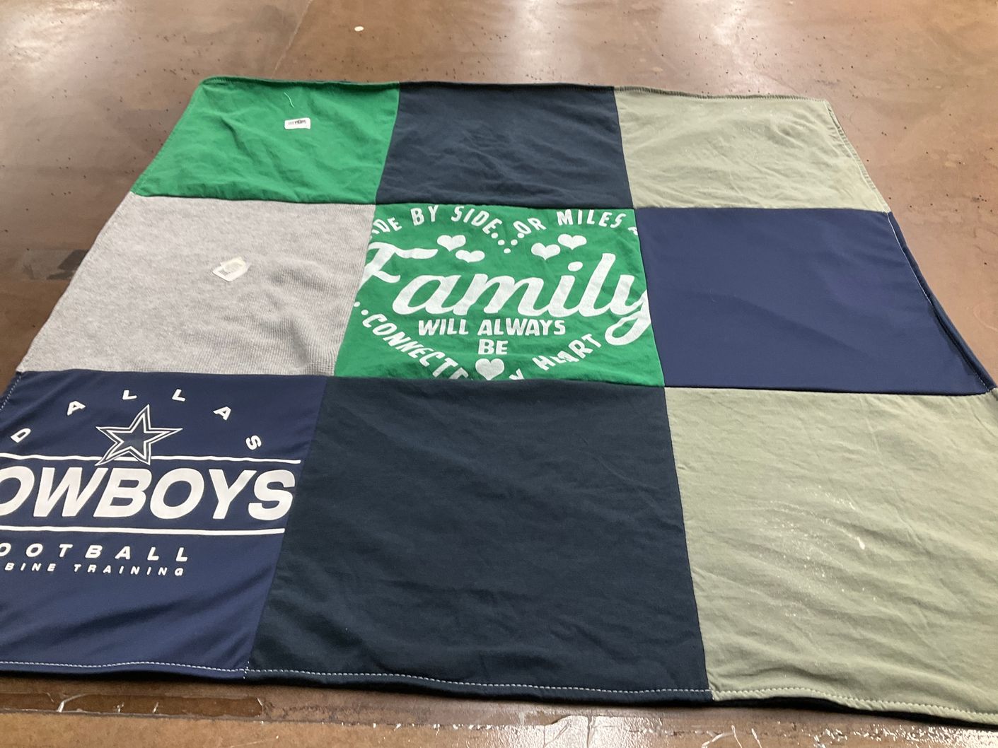 T-shirt quilt featuring dallas cowboys football by Kei-lah from MD