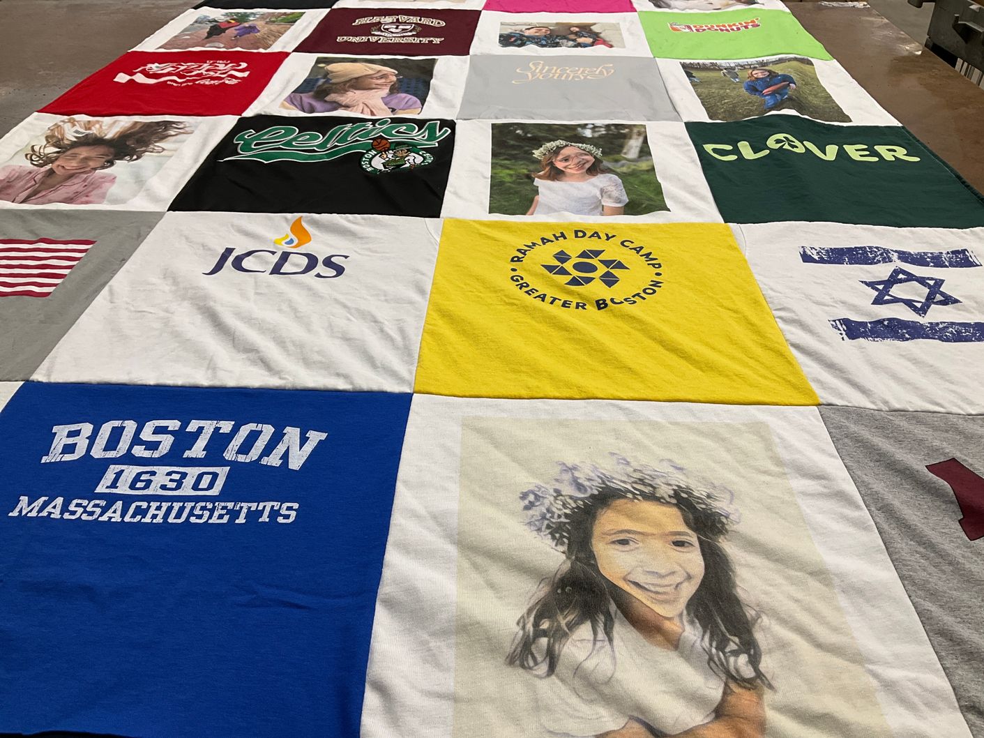 T-shirt quilt featuring boston celtics by Yaniv from MA