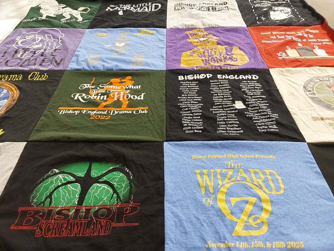 T-shirt quilt from bishop england high school by Tony from SC