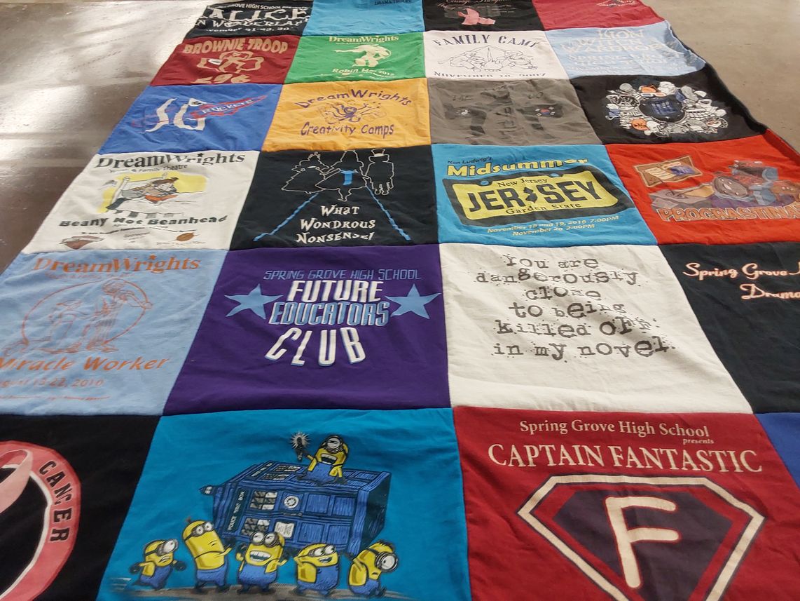 T-shirt quilt from spring grove high school by Erica from PA