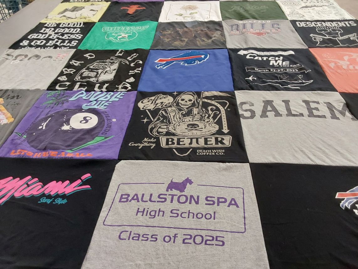 T-shirt quilt featuring buffalo bills by Ivy from NY