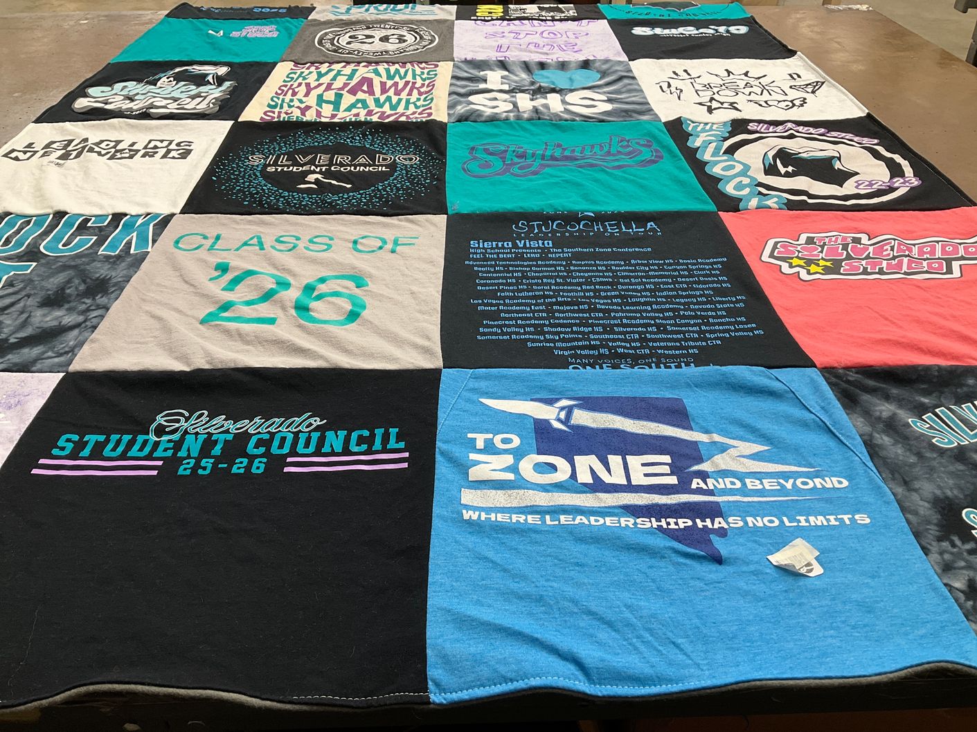 T-shirt quilt from silverado high school by Stepheny from NV