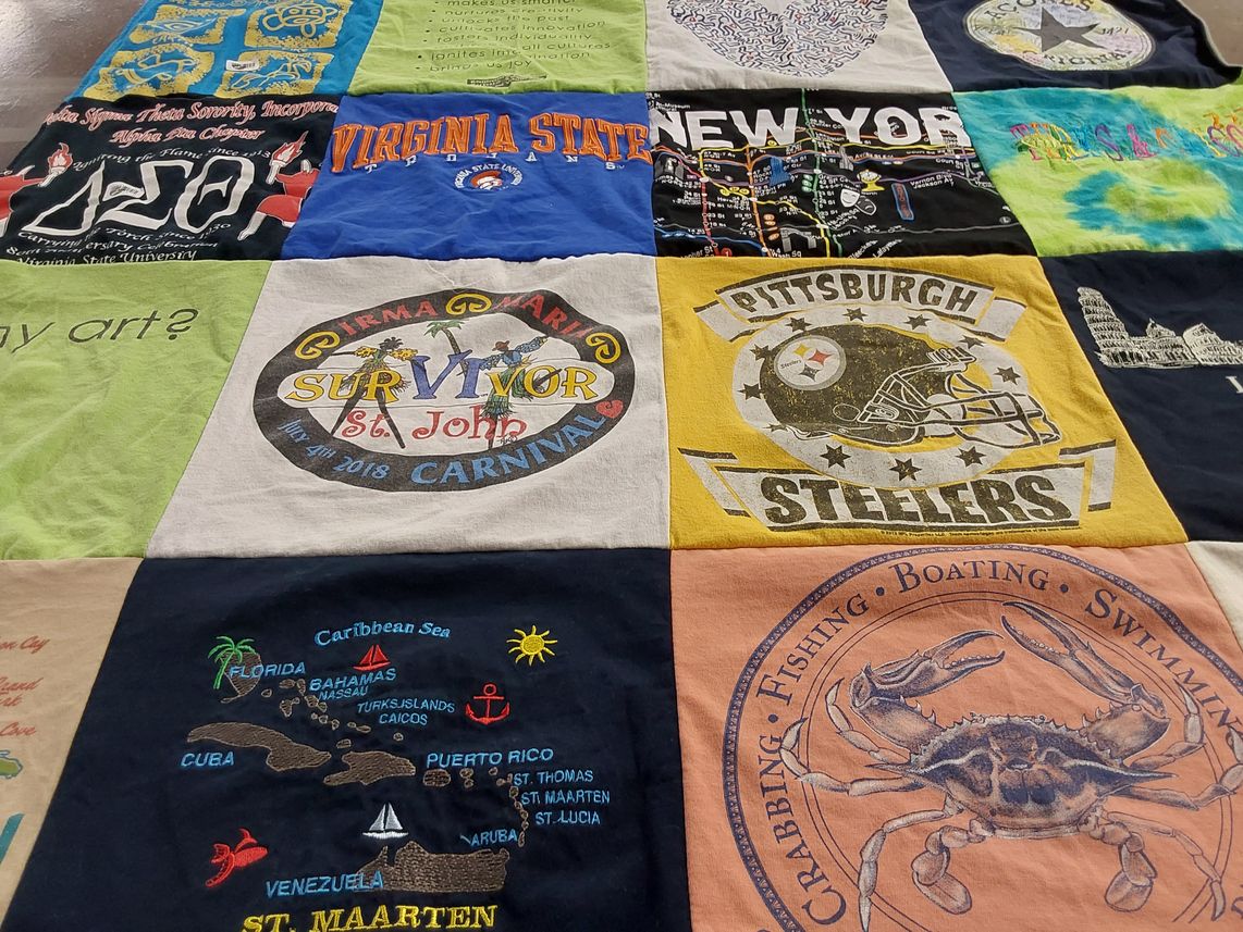 T-shirt quilt featuring pittsburgh steelers by Toni from MD