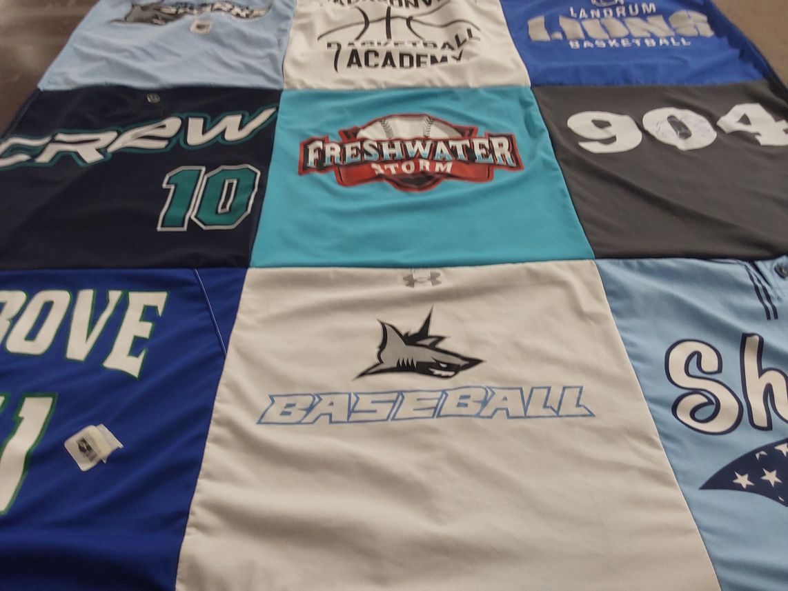 T-shirt quilt from landrum high school by Nicole from FL