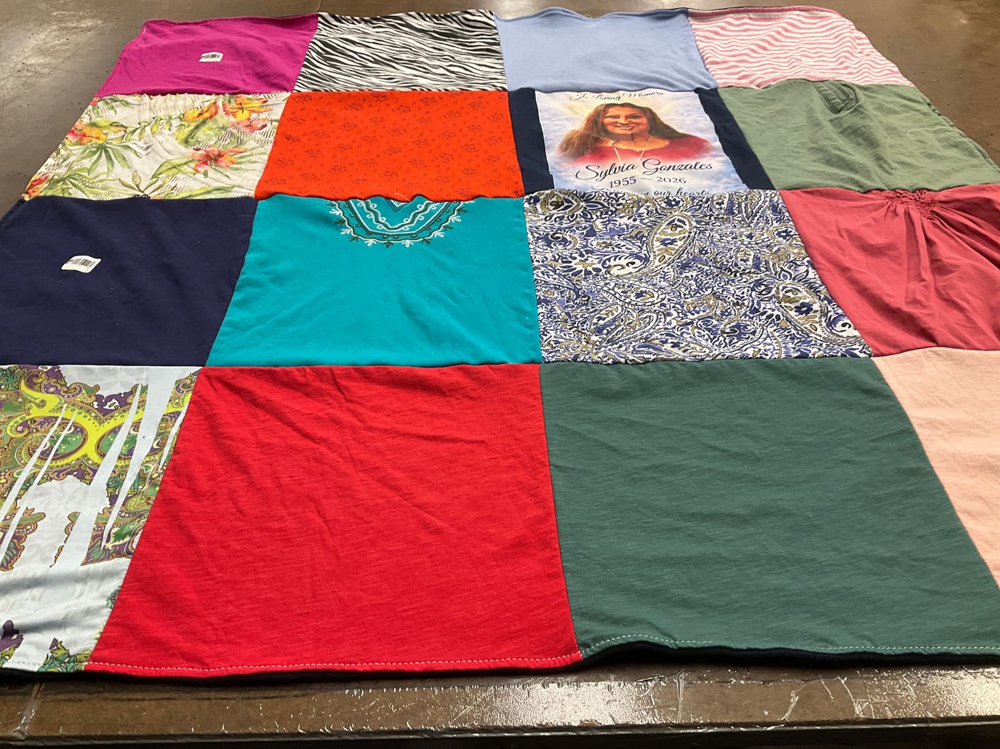 T-shirt quilt by Nellie from TX