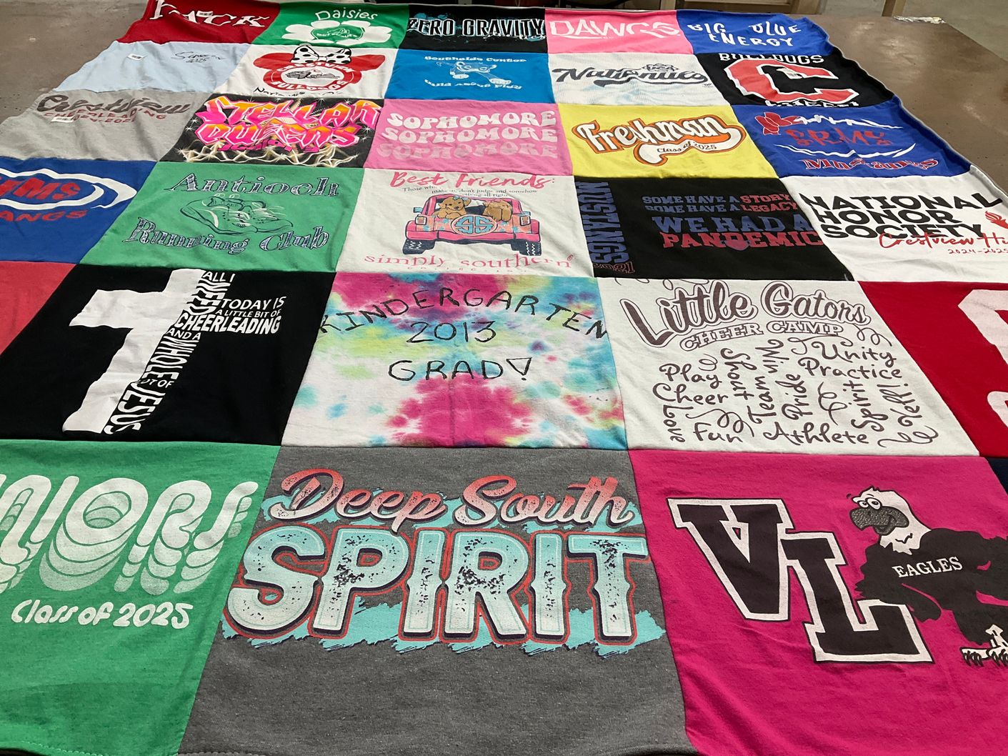 T-shirt quilt featuring vl eagles by Adam from FL
