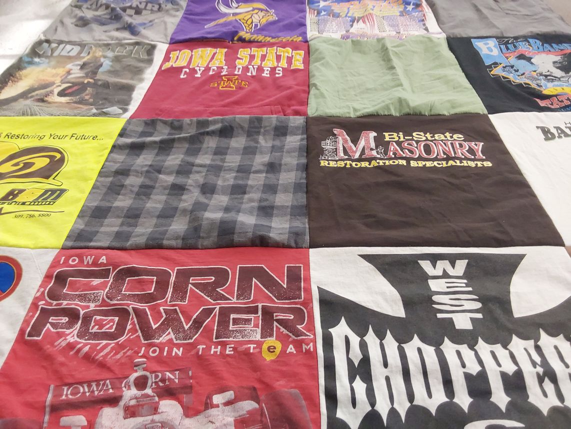 T-shirt quilt from iowa state university by Cathy from IA