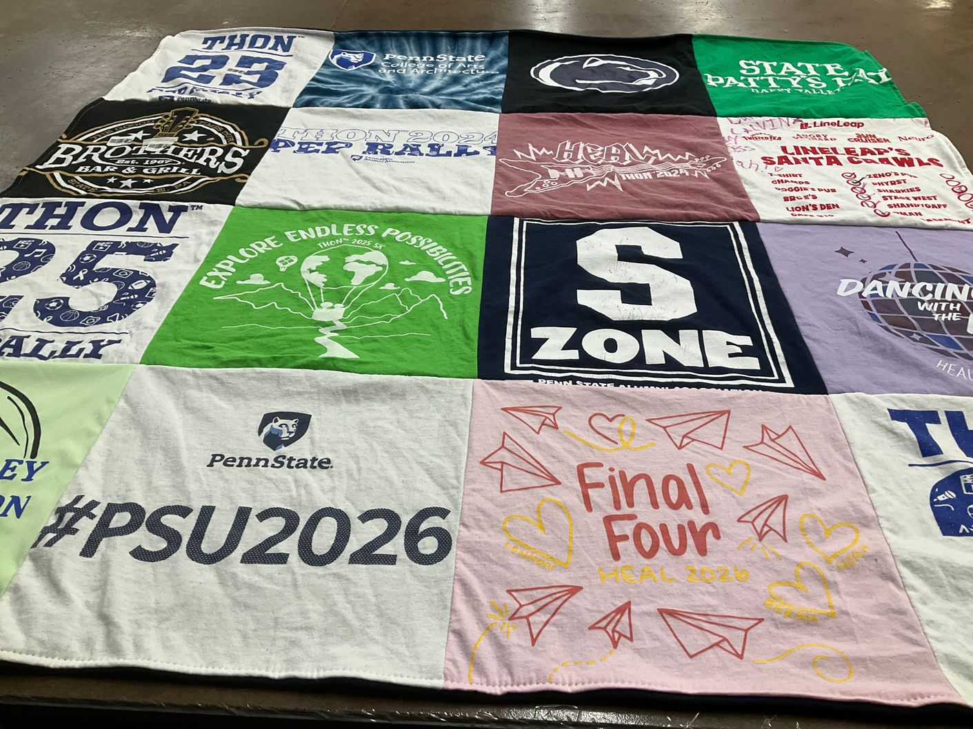 T-shirt quilt from penn state university by Suzanne from NJ