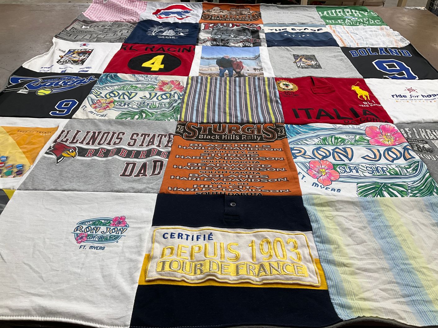 T-shirt quilt from illinois state university by Emma from IL