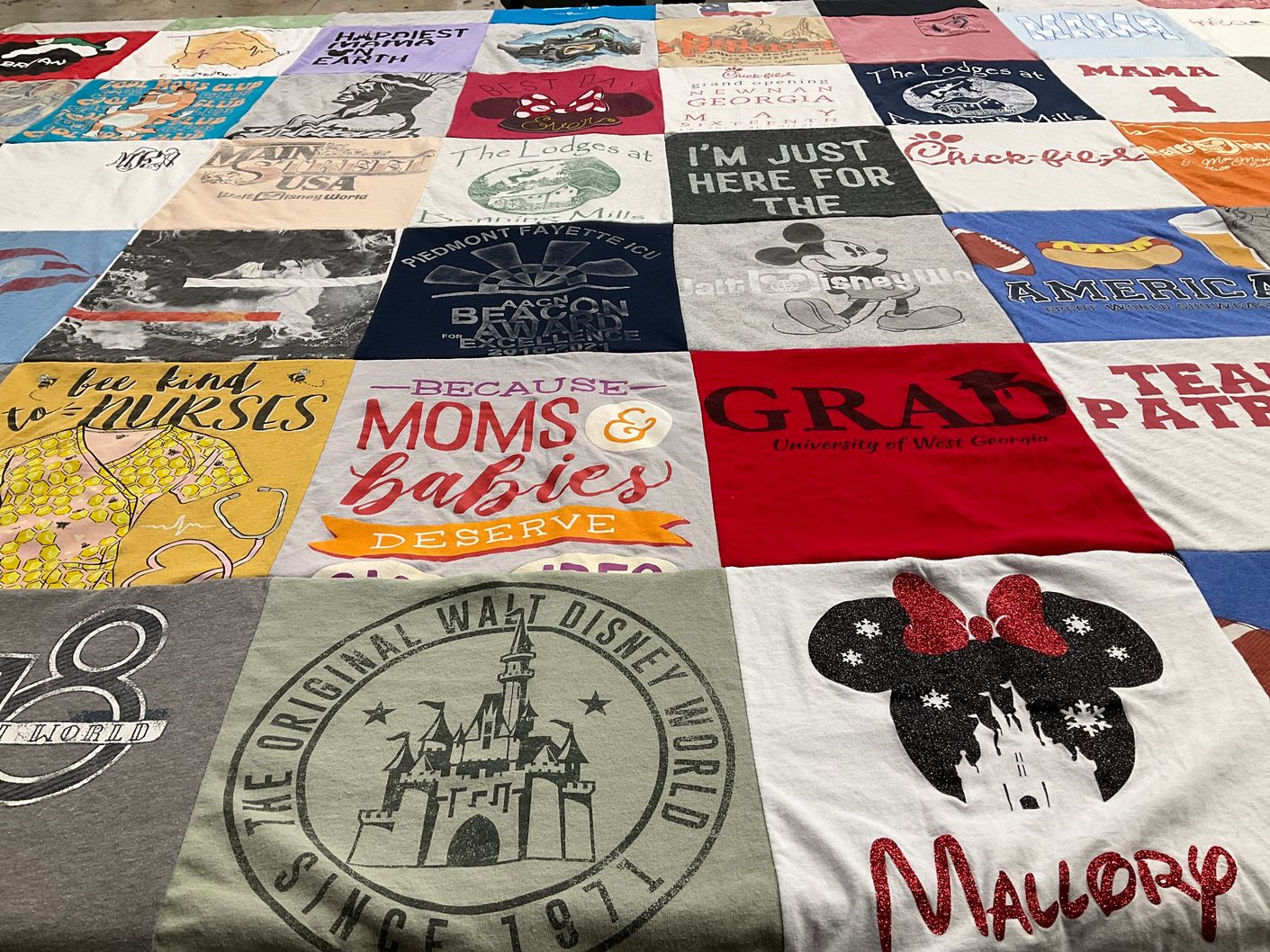 T-shirt quilt featuring patriots by Mallory  from GA