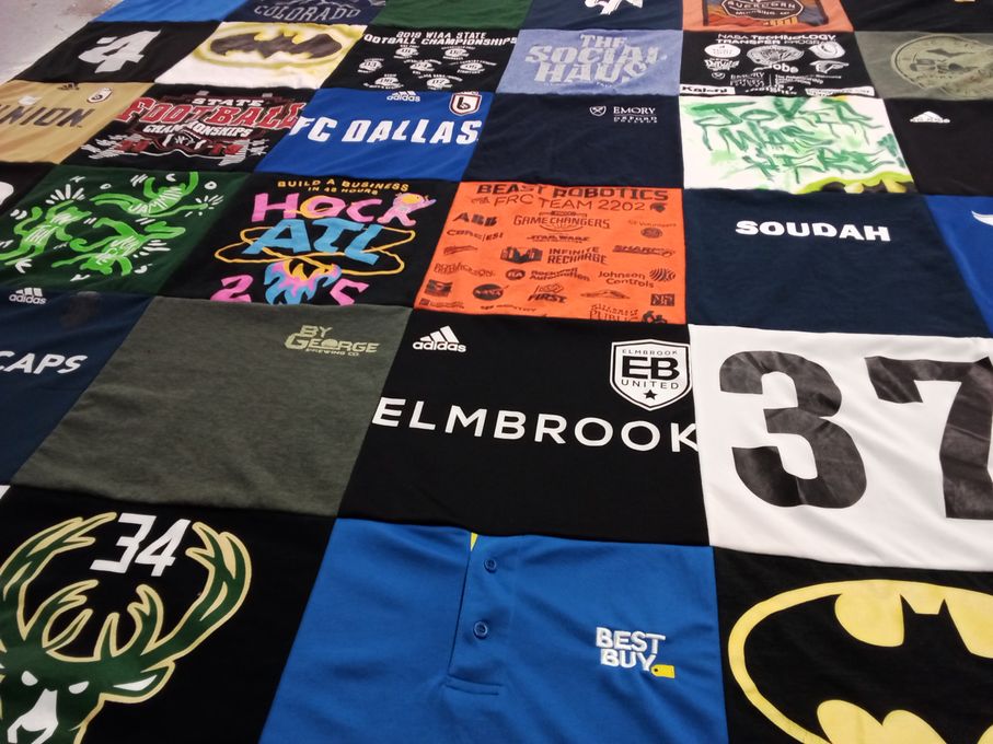 T-shirt quilt featuring dallas, football by Kelly from WI