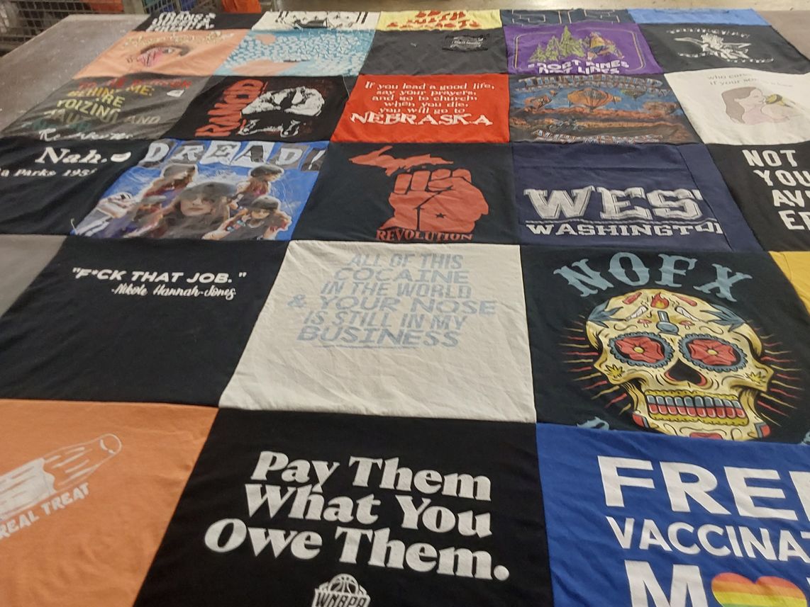 T-shirt quilt from west washington university by H from WA